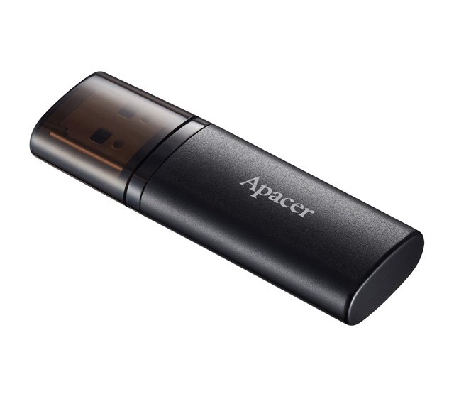 Флеш пам'ять USB 64 Gb Apacer AH25B Black USB3.2, пластик\/метал - зображення 2