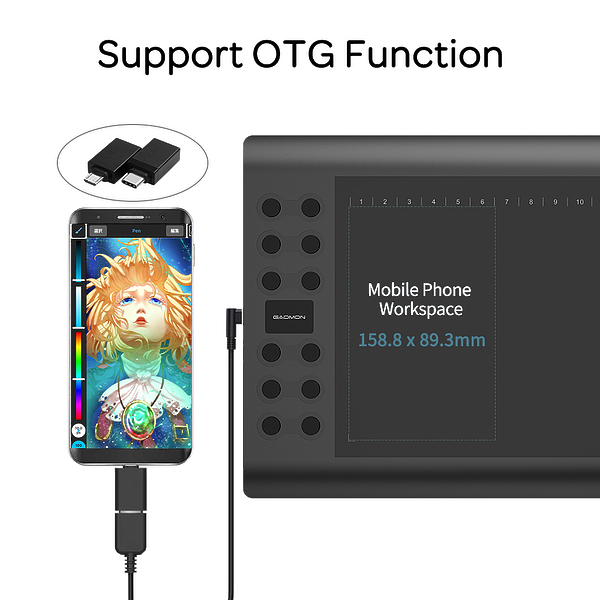 Графічний планшет GAOMON M106K PRO - зображення 6