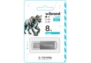 Флеш пам'ять USB 8 Gb Wibrand Cougar Silver USB 2.0, пластик - зображення 2