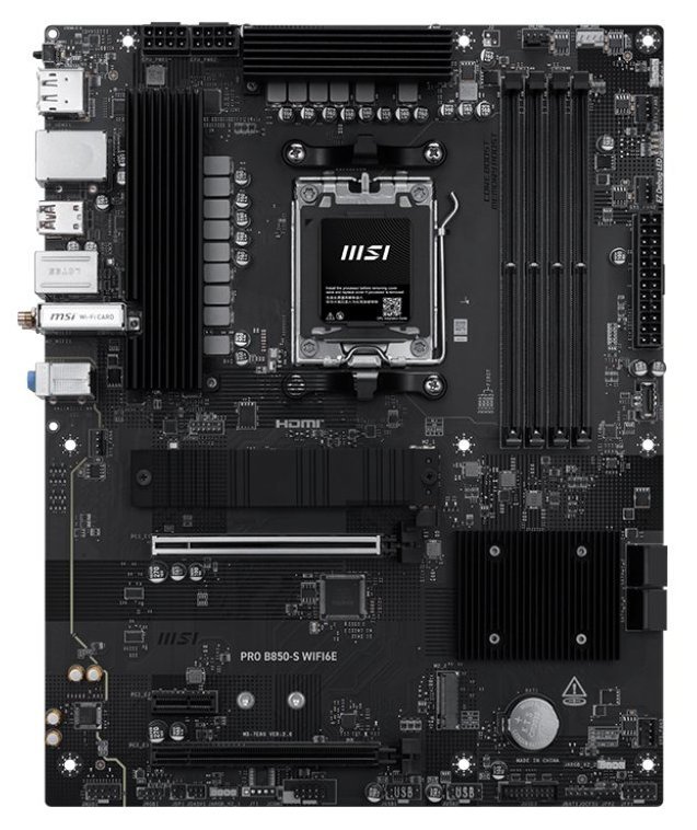 Мат. плата AM5 MSI PRO B850-S WIFI6E - зображення 3