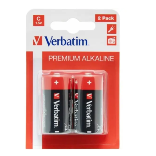 Батарейки Verbatim C-LR14 Baby Premium Alcaline - зображення 1