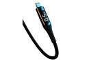 Кабель USB-C to Lightning XO NB162, 1 м, 2.4 А, LED, чорний - зображення 2