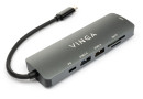 Концентратор Vinga USB 3.1 Type-C to to HDMI+USB3.0+USB 2.0+SD\/microSD+PD 6in1 - зображення 2
