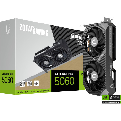 Відеокарта GeForce RTX 5060 8 GDDR7 ZOTAC Twin Edge OC (ZT-B50600H-10M) - зображення 1