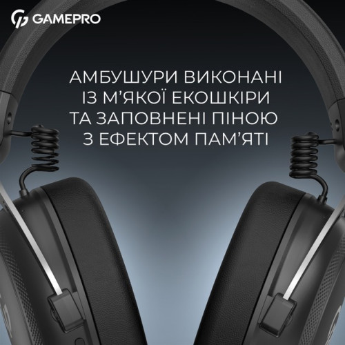 Безпровідна Bluetooth гарнітура GamePro Asgard Skald 4-Mode Black (HSW160B) - зображення 11