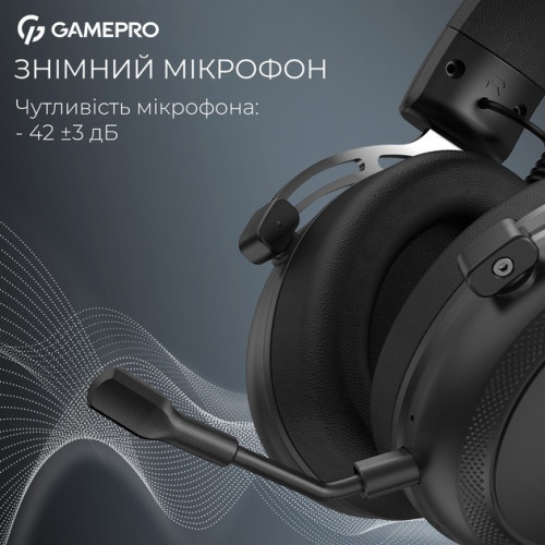 Безпровідна Bluetooth гарнітура GamePro Asgard Skald 4-Mode Black (HSW160B) - зображення 13