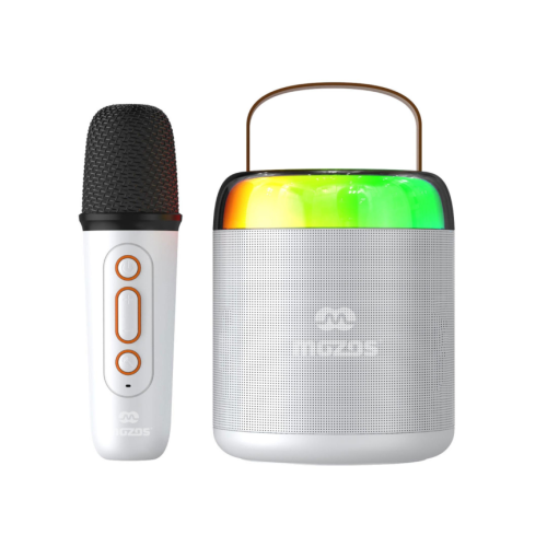 Колонка портативна Mozos MK-WHITE з мікрофоном - зображення 1
