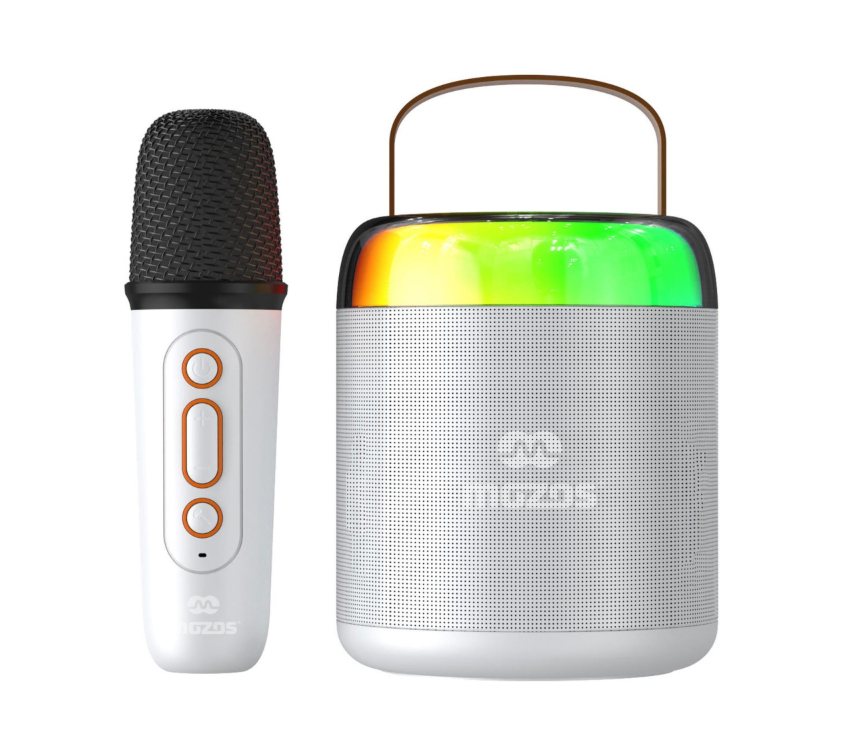 Колонка портативна Mozos MK-WHITE з мікрофоном - зображення 1