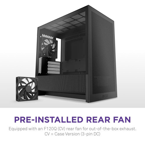 Корпус NZXT H3 Flow All Black - зображення 2