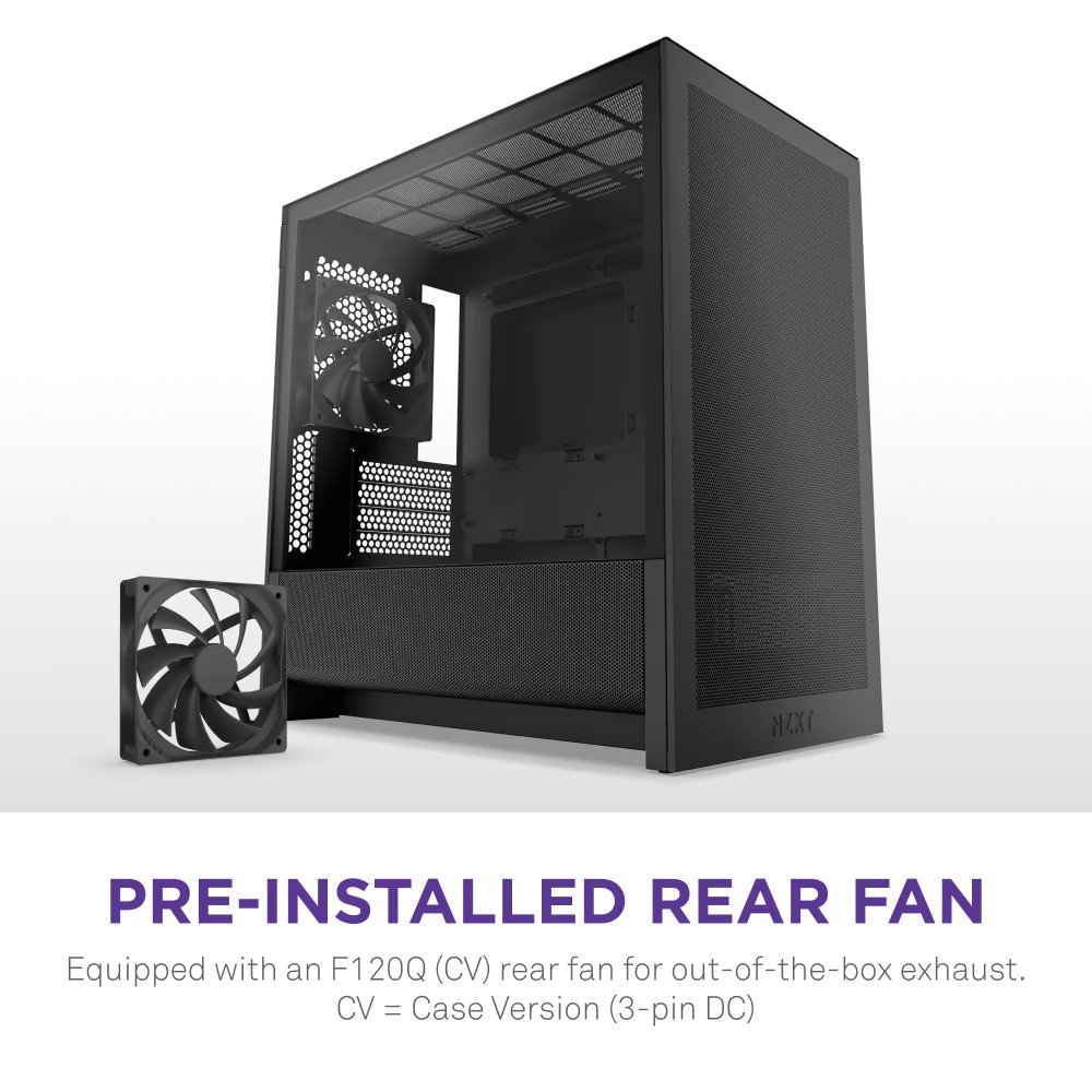Корпус NZXT H3 Flow All Black - зображення 2