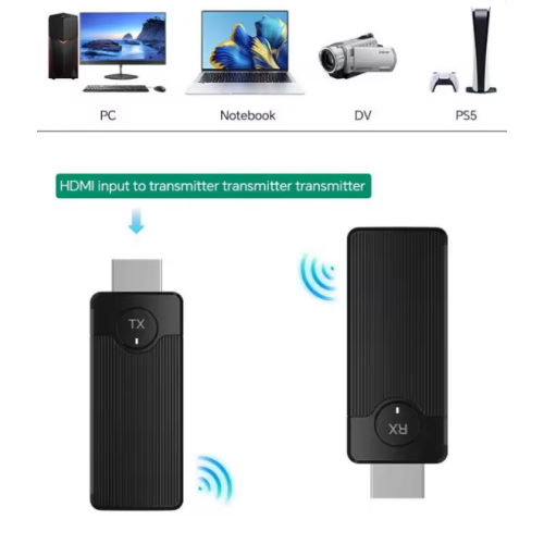 Адаптер бездротовий HDMI відеопередавач і приймач подовжувач Lemorele Q50 - зображення 2