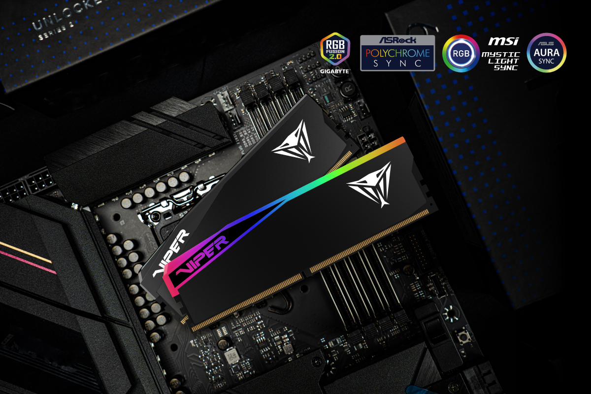 Пам'ять DDR5 RAM_64Gb (2x32Gb) 6400Mhz Patriot Viper Elite 5 Ultra RGB (VEUR564G6432K) - зображення 6