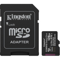 MicroSDXC 128 Gb Kingston Canvas Select Plus class 10 UHS-I A1 з SD-адаптером