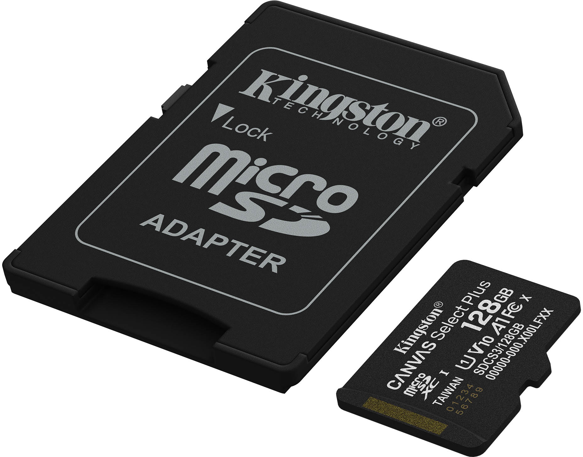 MicroSDXC 128 Gb Kingston Canvas Select Plus class 10 UHS-I A1 з SD-адаптером - зображення 2