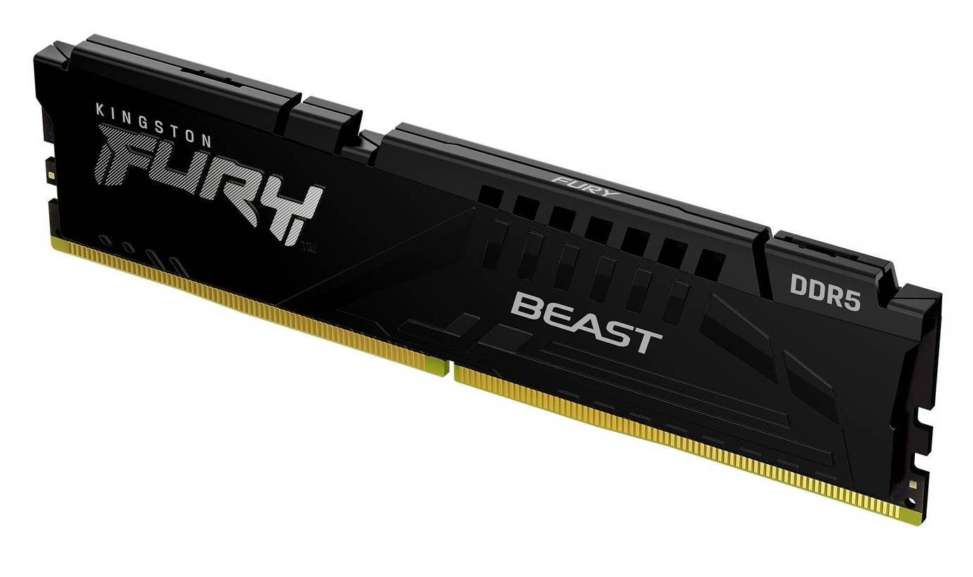 Пам'ять DDR5 RAM_16Gb (1x16Gb) 5600Mhz Kingston Fury Beast Black (KF556C40BB-16) - зображення 2
