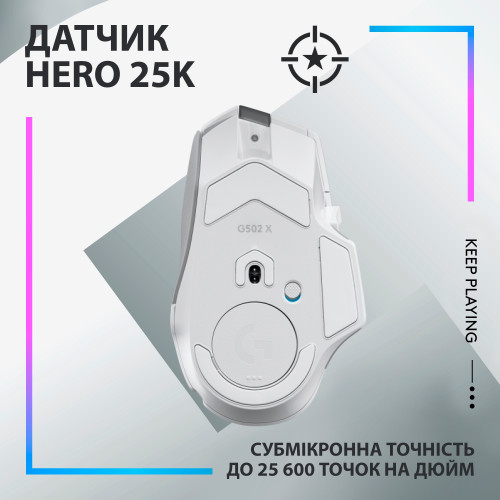 Мишка Logitech G502 X Plus Wireless White (910-006171) - зображення 9