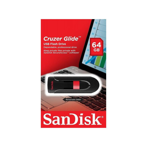 Флеш пам'ять USB 64 Gb SanDisk Cruzer Glide USB 2.0 (SDCZ60-064G-B35) - зображення 5