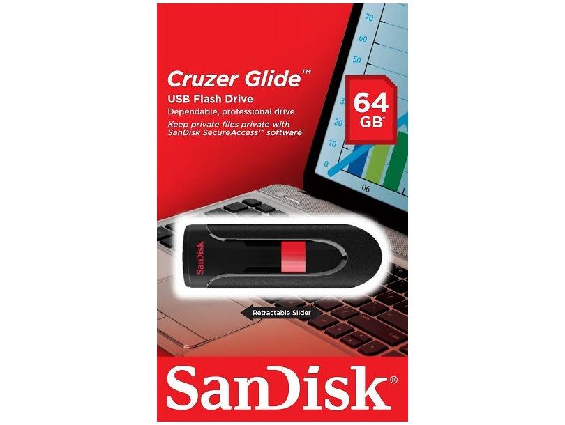 Флеш пам'ять USB 64 Gb SanDisk Cruzer Glide USB 2.0 (SDCZ60-064G-B35) - зображення 5