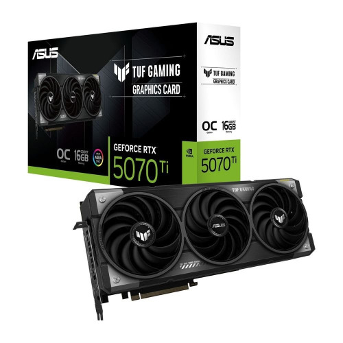 Відеокарта GeForce RTX 5070 Ti 16 GDDR7 ASUS TUF GAMING OC (TUF-RTX5070TI-O16G-GAMING) - зображення 1