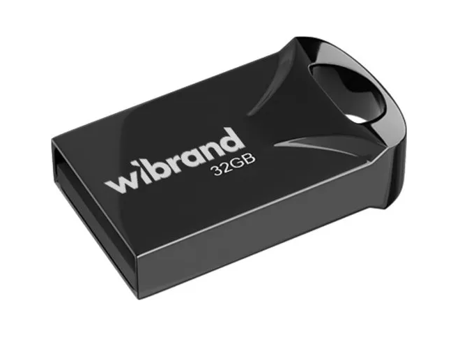 Флеш пам'ять USB 32 Gb Wibrand Hawk Black USB 2.0 - зображення 2