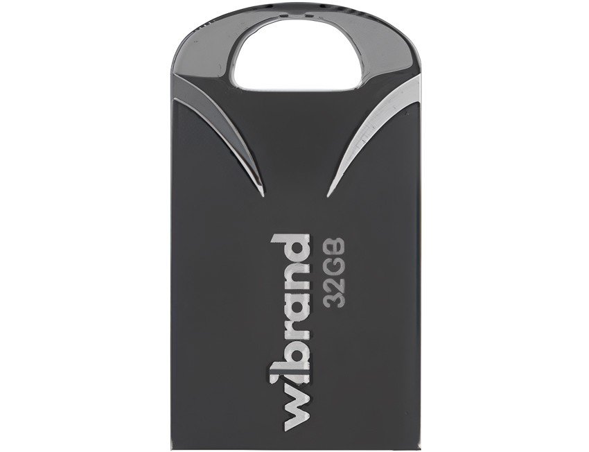 Флеш пам'ять USB 32 Gb Wibrand Hawk Black USB 2.0 - зображення 1