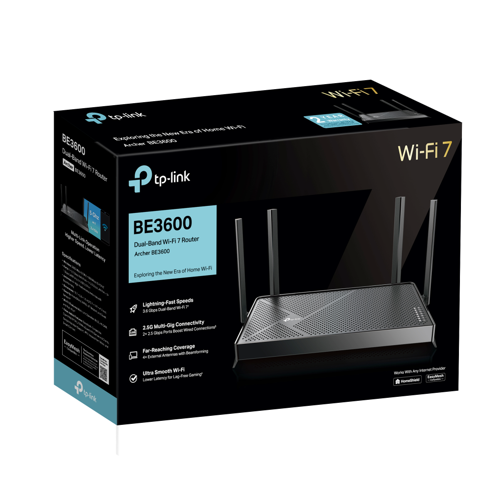 Маршрутизатор WiFi TP-Link Archer BE3600 - зображення 4