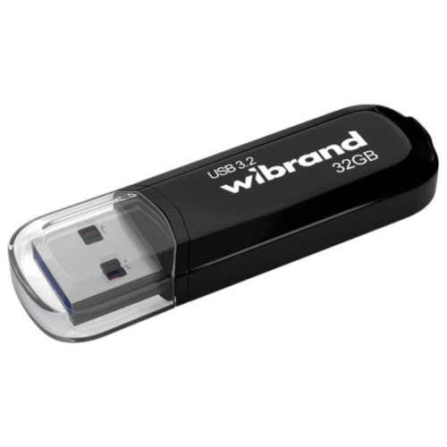 Флеш пам'ять USB 32 Gb Wibrand Marten Black USB 3.2 Gen 1 - зображення 1