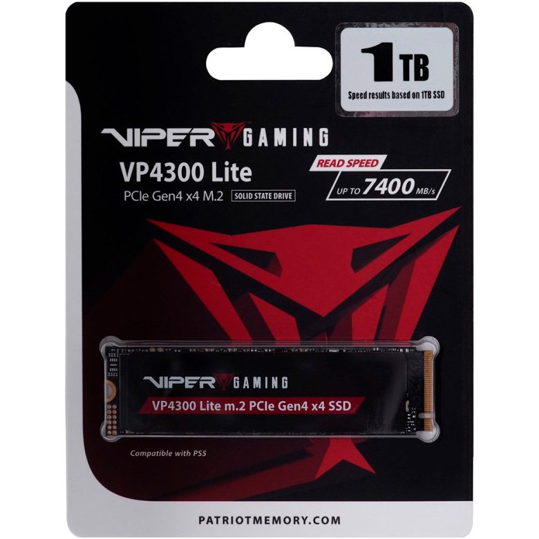 Накопичувач SSD NVMe M.2 1TB Patriot VP4300 Lite (VP4300L1TBM28H) - зображення 4