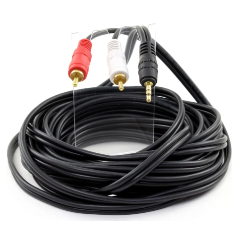 Кабель DC3.5 (M) to 2xRCA (M) 7.5m Atcom (10710) - зображення 2