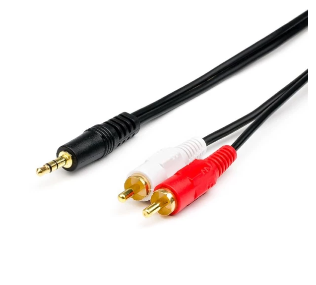 Кабель DC3.5 (M) to 2xRCA (M) 7.5m Atcom (10710) - зображення 1