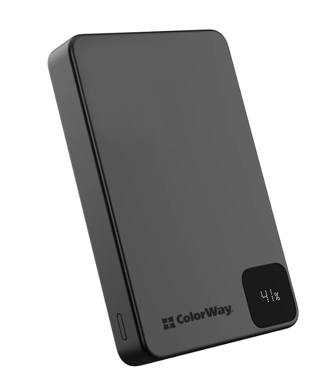 Батарея POWER BANK ColorWay 15W MagSafe CW-PB100LPA1BK-WPDD - зображення 1