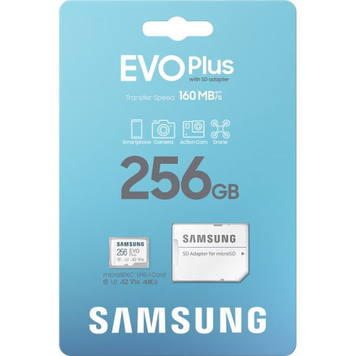 MicroSDXC 256 Gb Samsung EVO Plus 2024 UHS-I, U3, V30, A2 - зображення 3