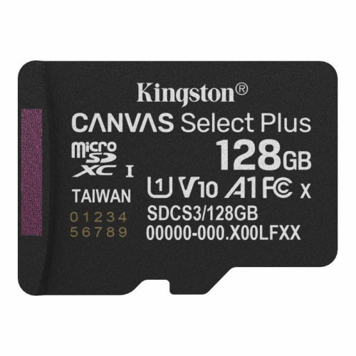 MicroSDXC 128 Gb Kingston Canvas Select Plus class 10 UHS-I A1 - зображення 1