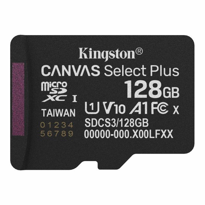 MicroSDXC 128 Gb Kingston Canvas Select Plus class 10 UHS-I A1 - зображення 1