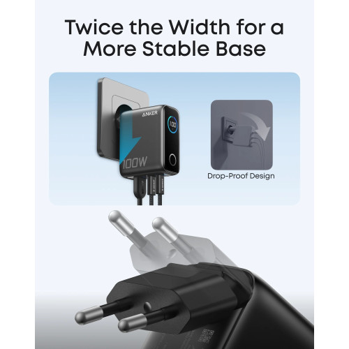 Зарядний пристрій ANKER GaN Charger 100W (B121BGZ1) - зображення 5
