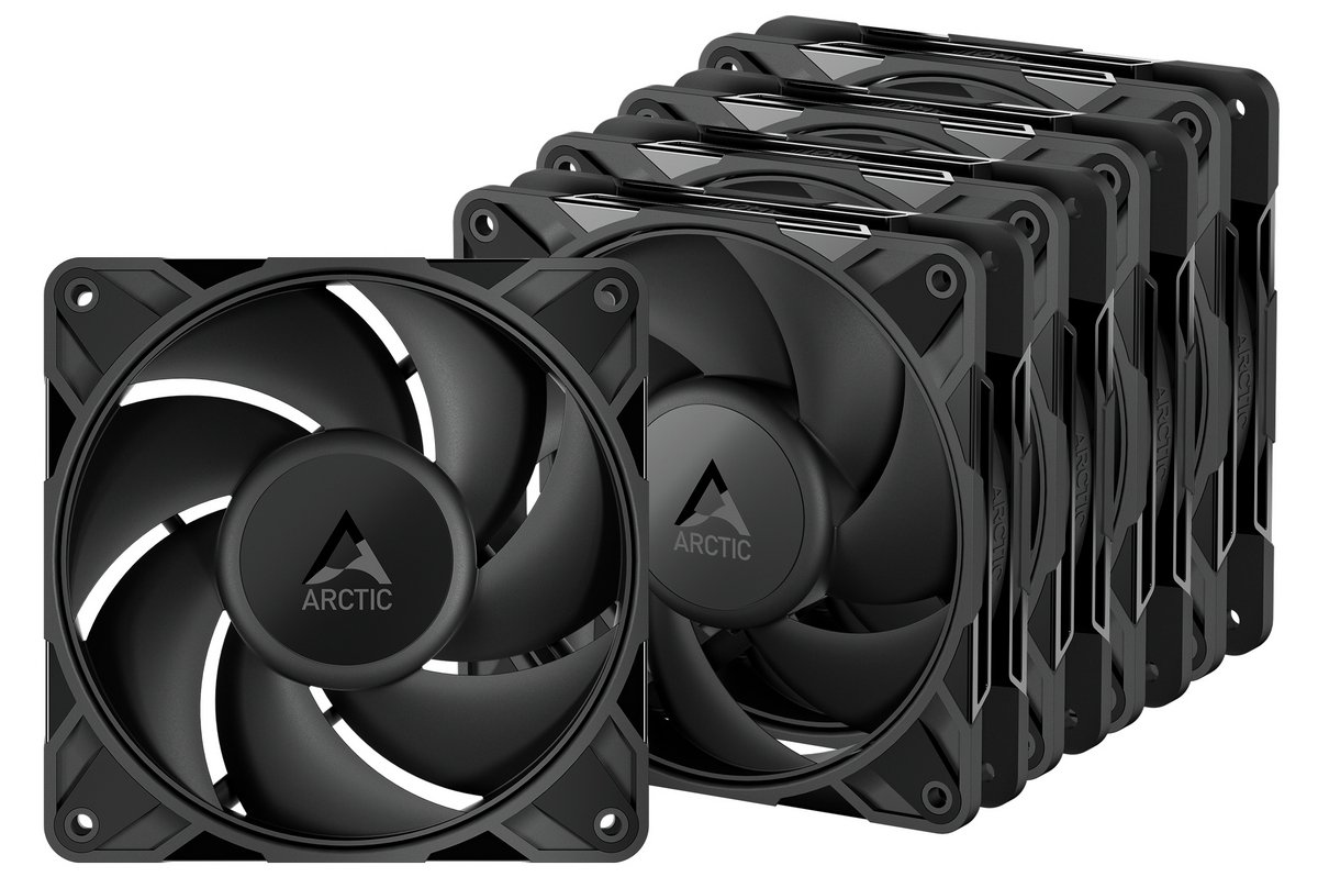 Вентилятор для корпусів 120 мм Arctic P12 PRO PST 5PCS (ACFAN00307A) - зображення 1