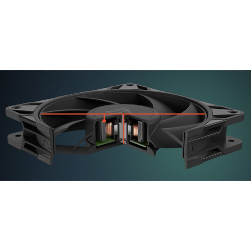 Вентилятор для корпусів 120 мм Arctic P12 PRO PST 5PCS (ACFAN00307A) - зображення 8