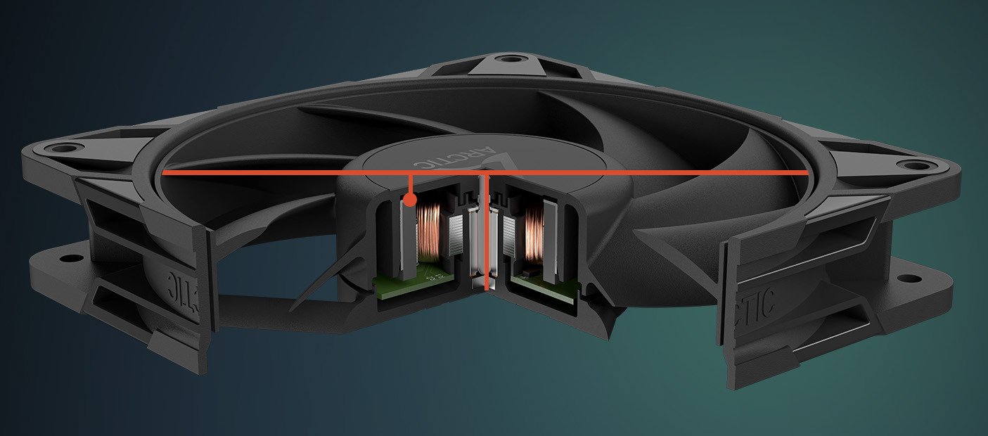 Вентилятор для корпусів 120 мм Arctic P12 PRO PST 5PCS (ACFAN00307A) - зображення 8