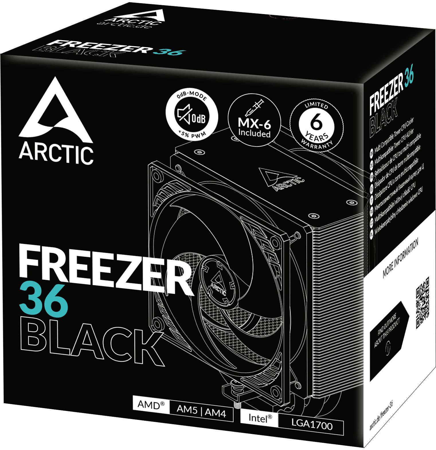 Вентилятор Arctic Freezer 36 Black (AOCPU00012A) - зображення 6