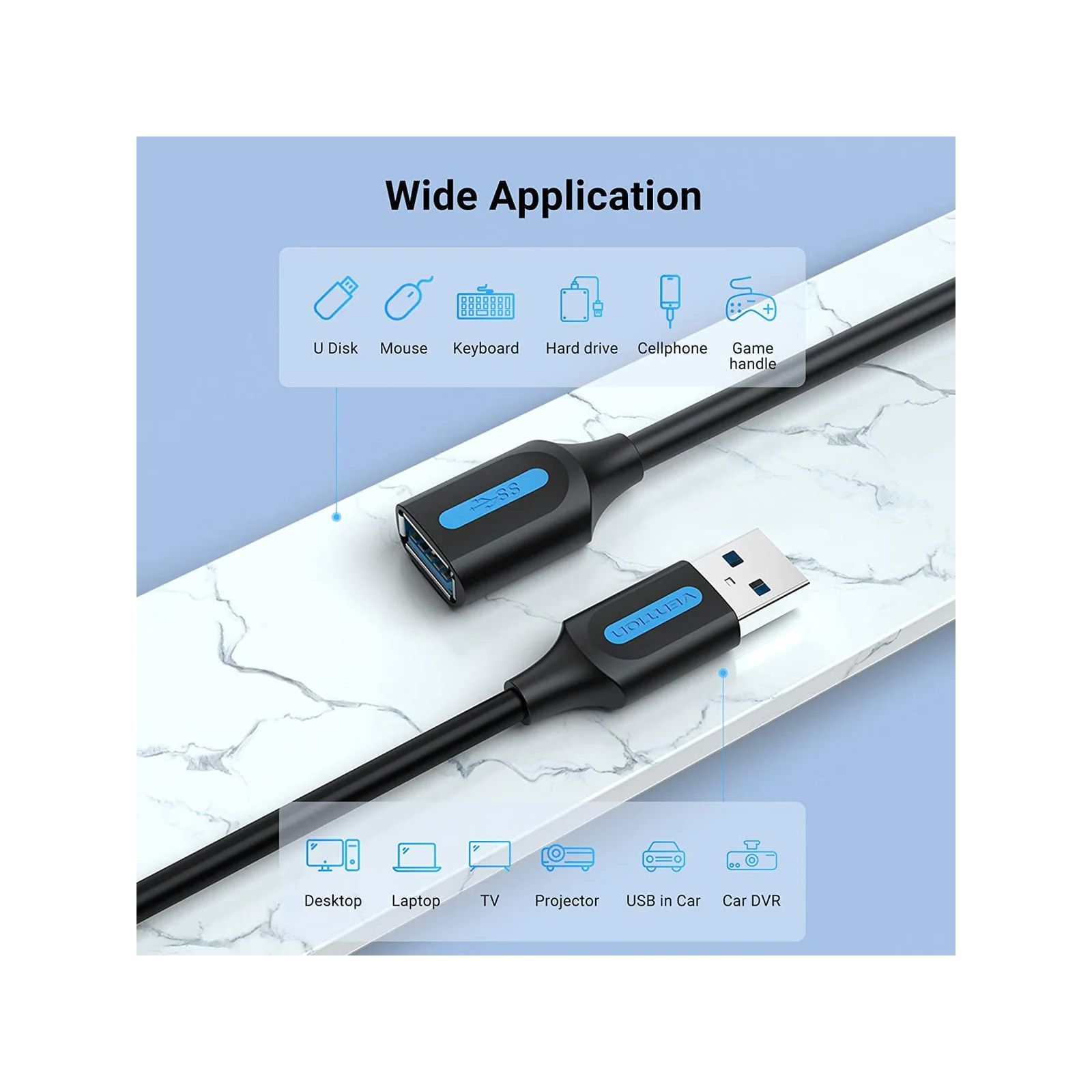 Кабель USB 3.0 !!!! Vention - зображення 2