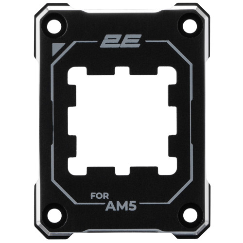 Рамка для сокета AMD AM5 2E Gaming Air Cool 2E-SCPB-AM5, Aluminum, Black - зображення 1