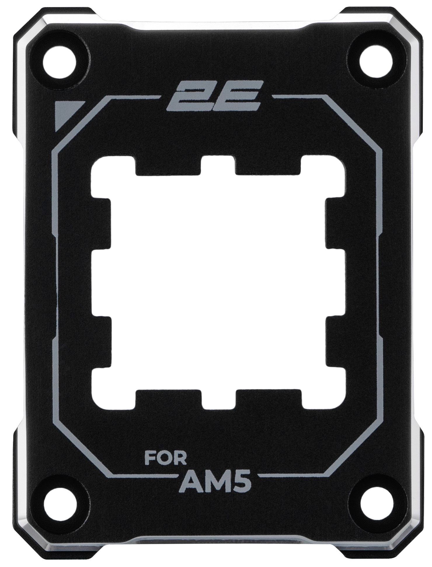 Рамка для сокета AMD AM5 2E Gaming Air Cool 2E-SCPB-AM5, Aluminum, Black - зображення 1