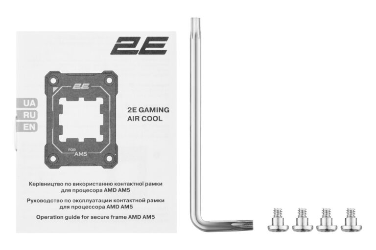 Рамка для сокета AMD AM5 2E Gaming Air Cool 2E-SCPB-AM5, Aluminum, Black - зображення 7