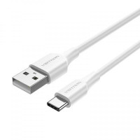 Кабель USB2 АM-Type-C Vention white, 1м, 3A, PVC