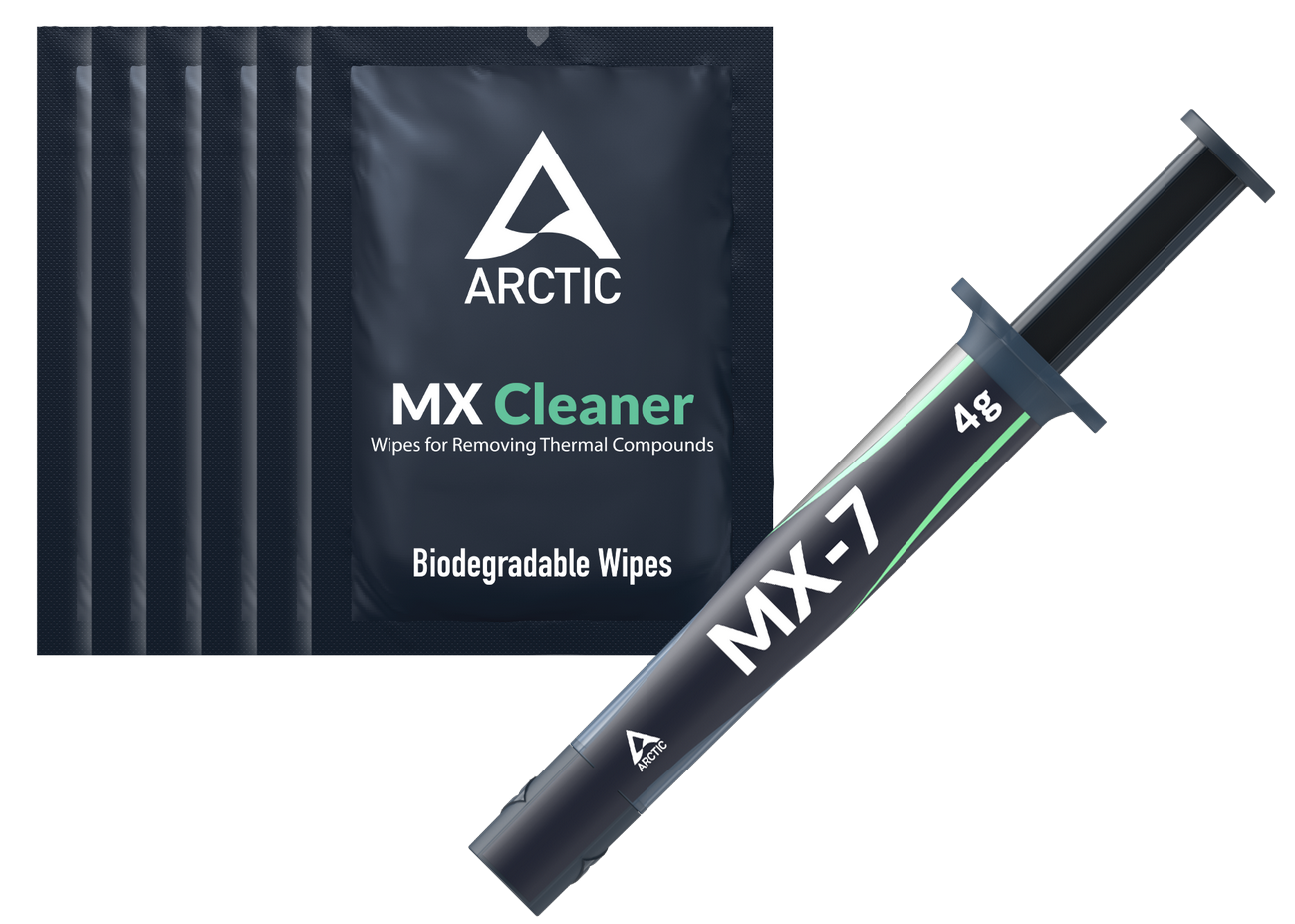 Термопаста Arctic Cooling MX-7 + 6x MX Cleaner - зображення 1