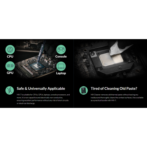 Термопаста Arctic Cooling MX-7 + 6x MX Cleaner - зображення 4