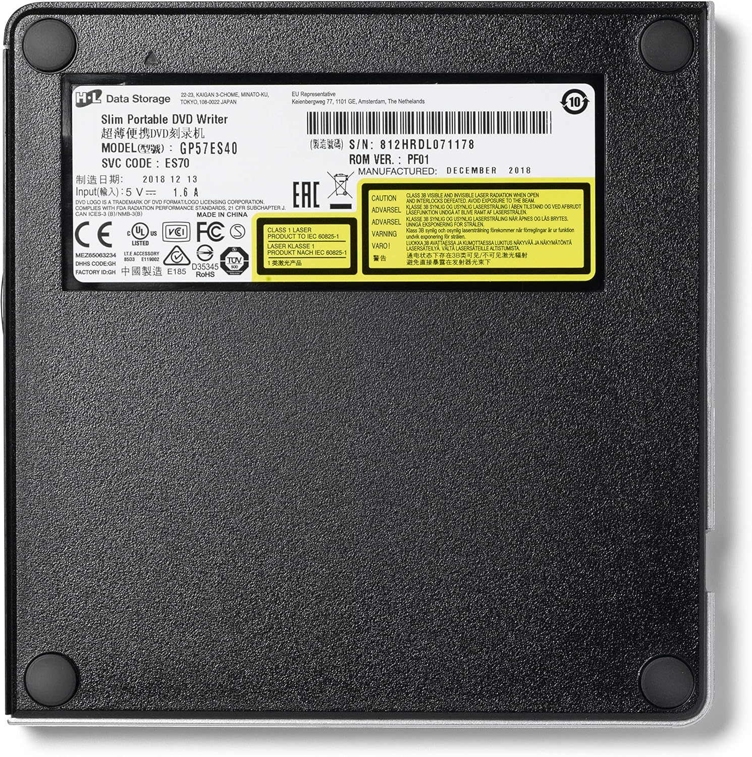 Привід DVD+\/-RW Hitachi GP57ES40 Slim BOX - зображення 5