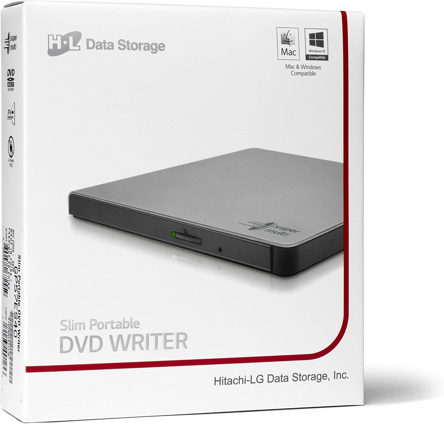 Привід DVD+\/-RW Hitachi GP57ES40 Slim BOX - зображення 6