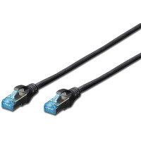 Патч-корд CAT5e SF-UTP, RJ45, 2.0м, AWG 26/7, CU, чорний, Digitus