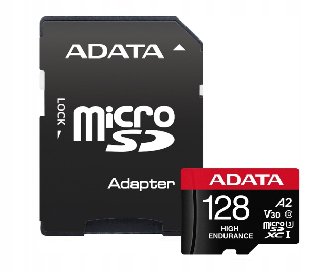 MicroSDXC 128 Gb ADATA Hight Endurance UHS-I U3 V30S - зображення 1